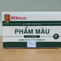 Bộ Kit kiểm tra nhanh phẩm màu (Mã: CT04), Là kit kiểm tra an toàn thực phẩm sản xuất bởi VIỆN KHOA HỌC VÀ CÔNG NGHỆ – Bộ Công An